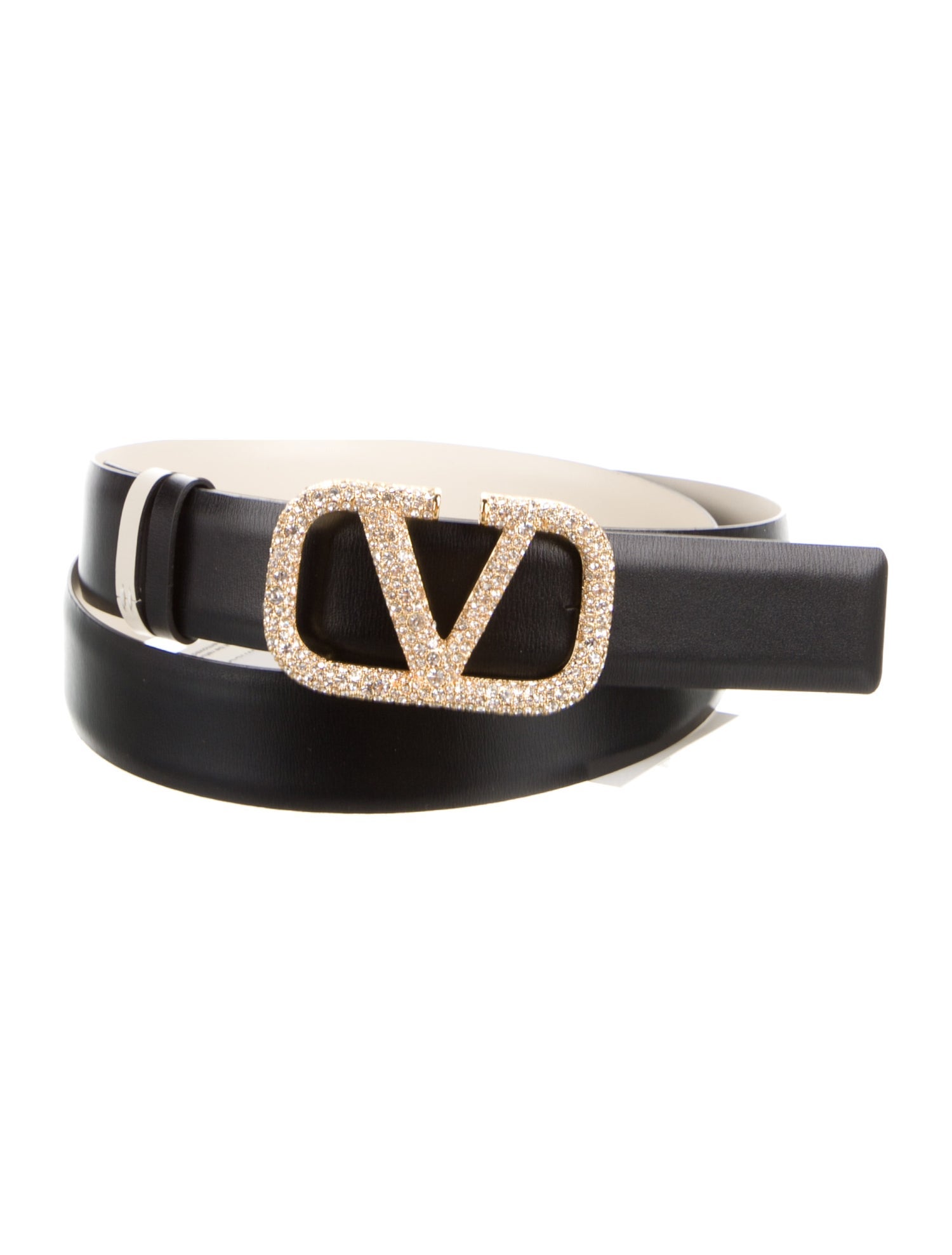 Valentino Skinny Leather Belt