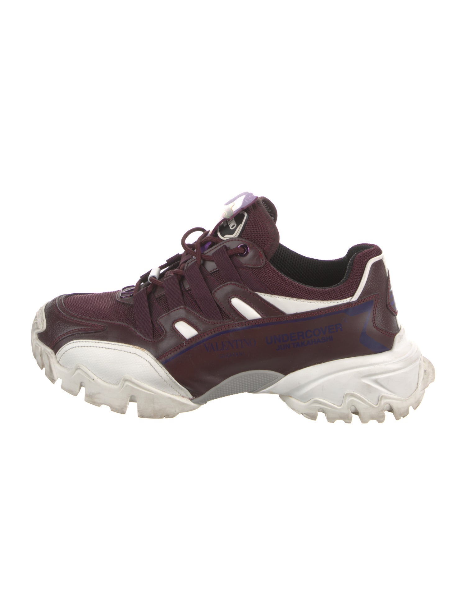 Valentino x Undercover Leather Printed Athletic Sneakers