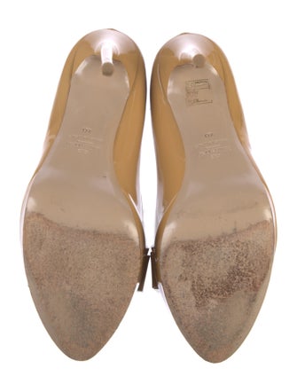 Valentino Patent Leather Bow Accents Pumps