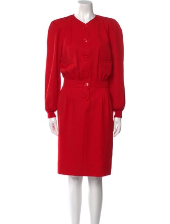 Valentino Wool Midi Length Dress