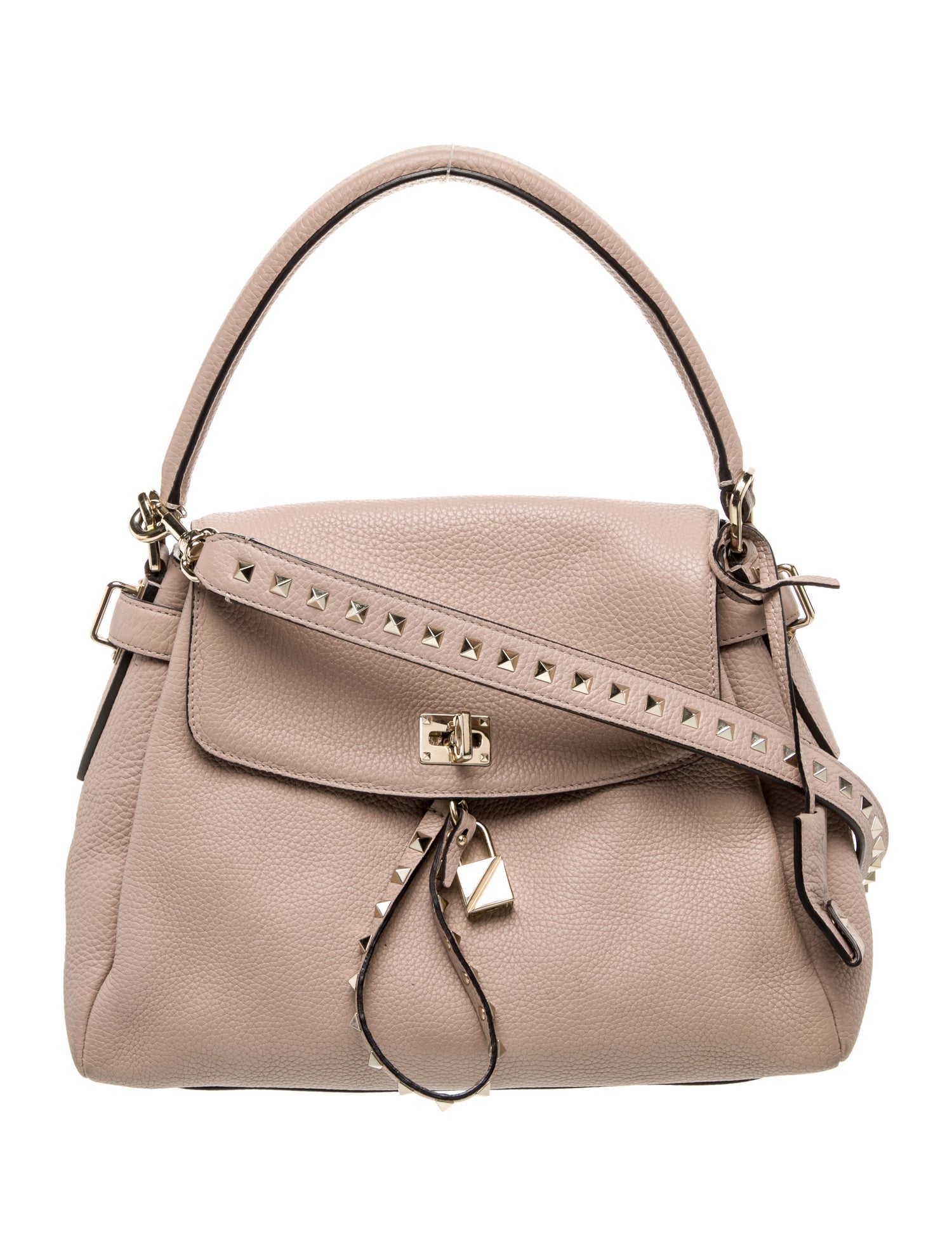 Valentino Rockstud Top Handle Bag
