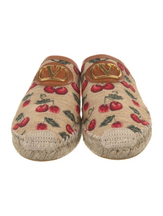 Valentino Floral Print Espadrilles