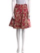Valentino Floral Print Knee-Length Skirt