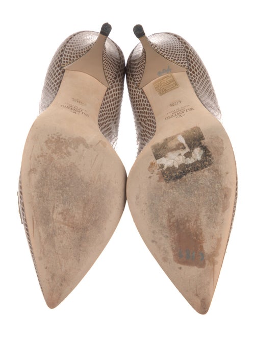 Valentino Snakeskin Animal Print Pumps