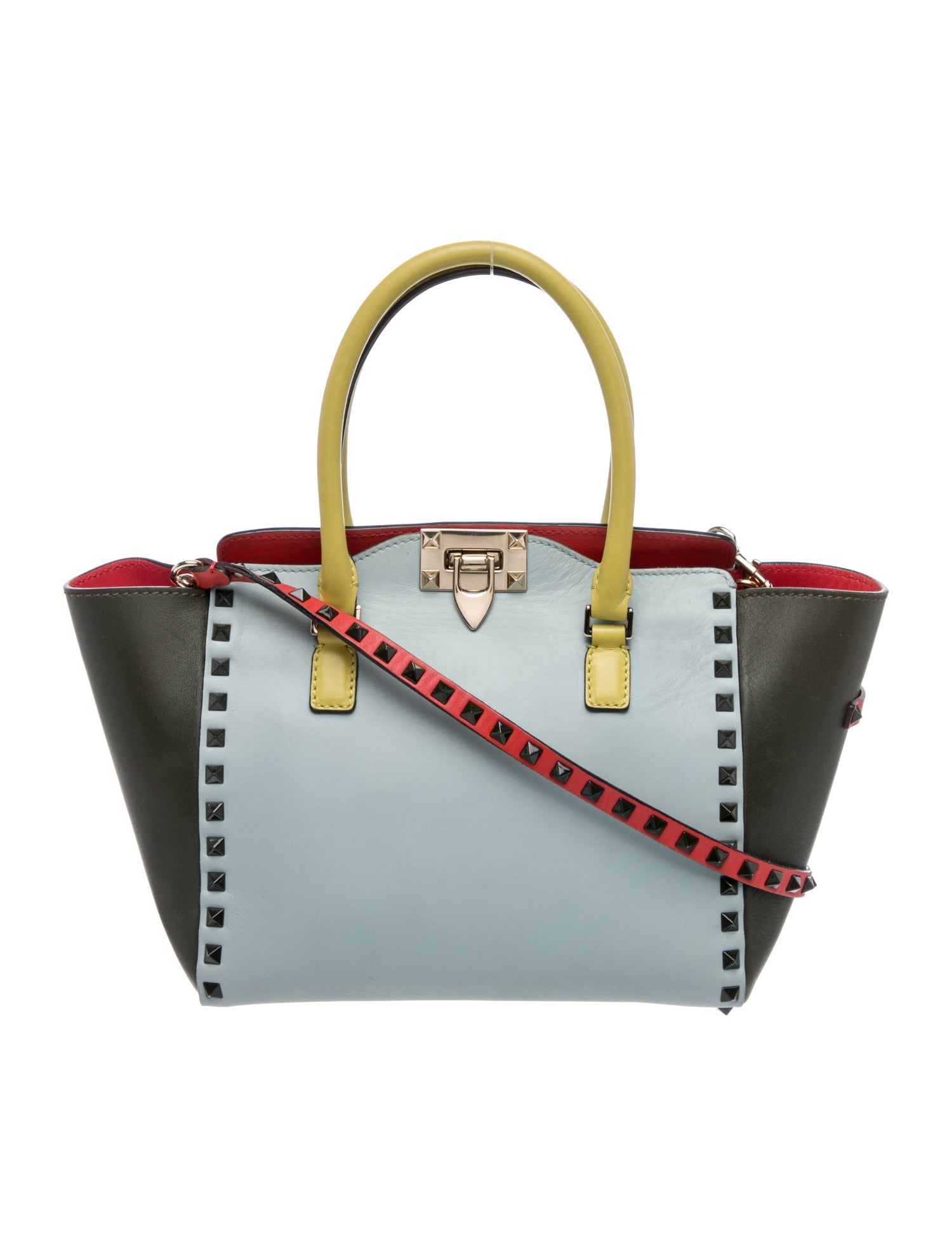 Valentino Rockstud Top Handle Bag