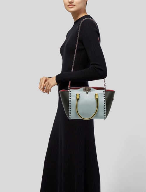Valentino Rockstud Top Handle Bag