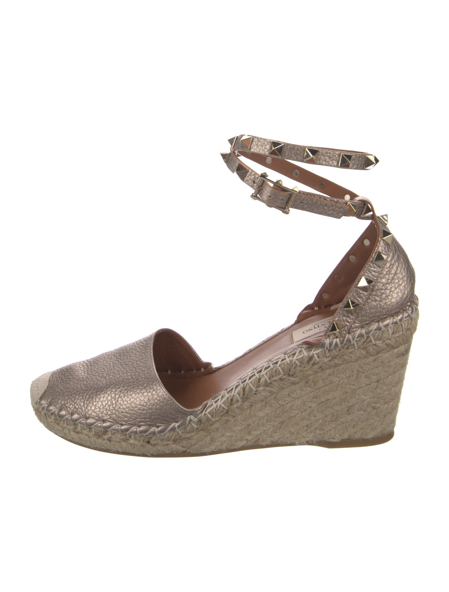 Valentino Rockstud Accents Leather D'Orsay Pumps