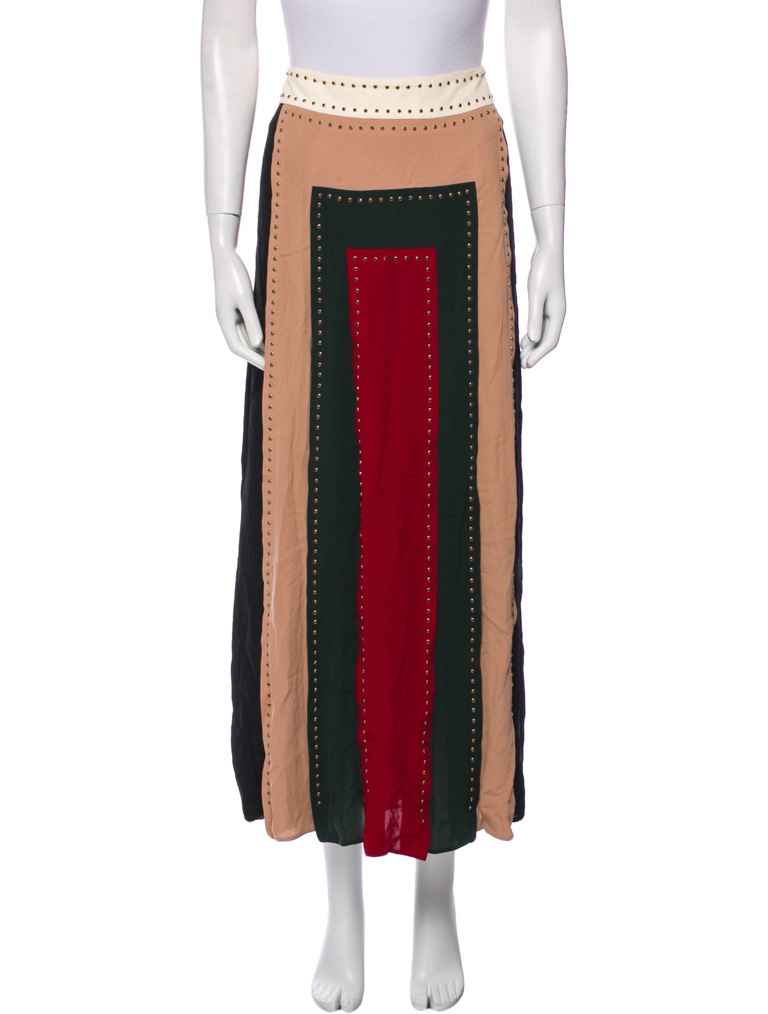 Valentino Silk Midi Length Skirt