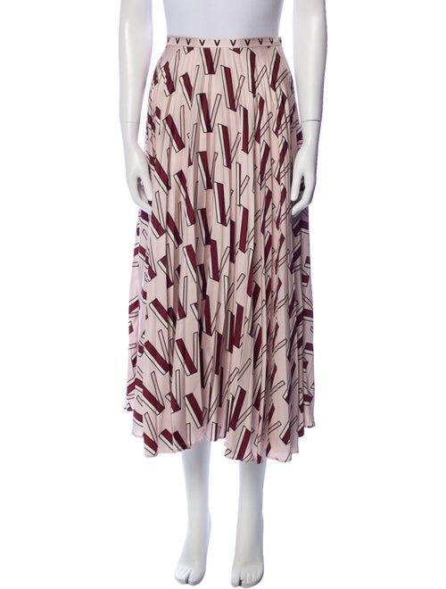 Valentino Silk Midi Length Skirt