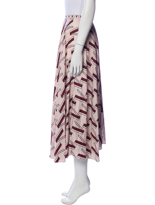Valentino Silk Midi Length Skirt