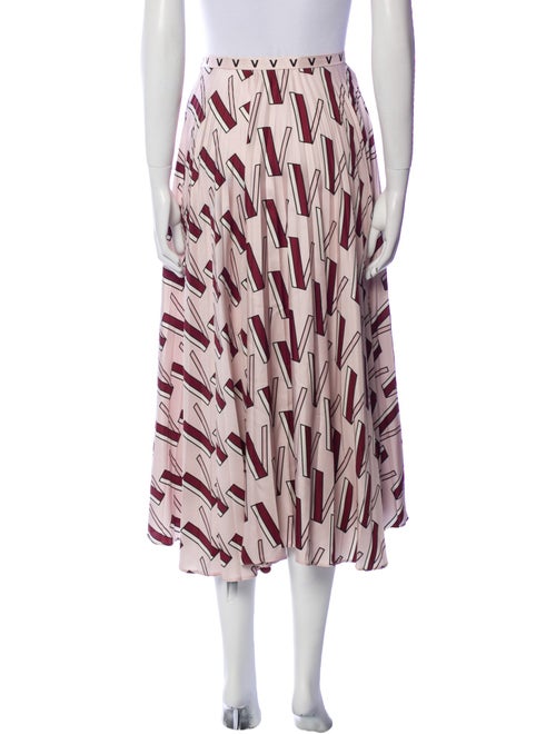 Valentino Silk Midi Length Skirt