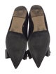 Valentino Patent Leather Bow Accents Ballet Flats