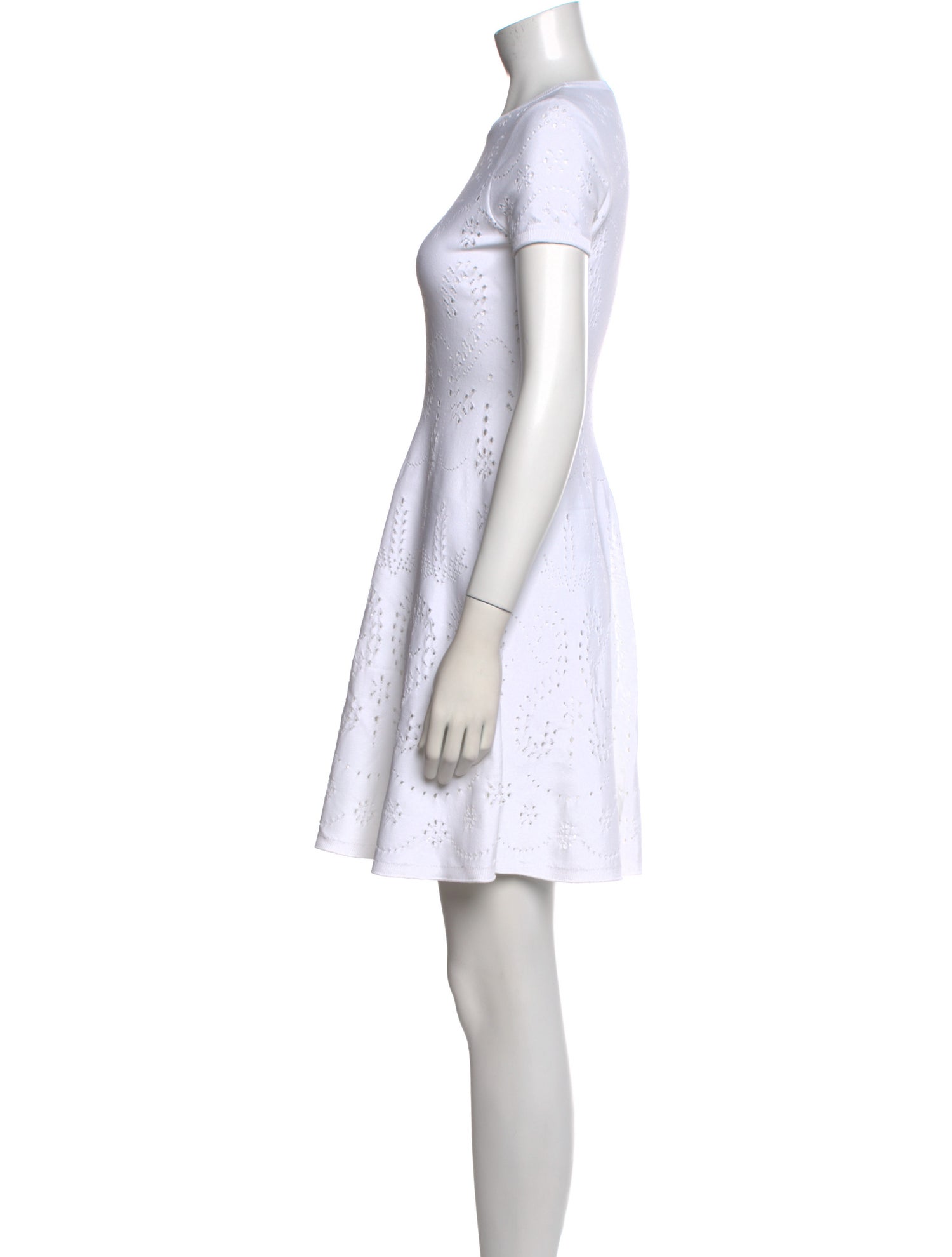 Valentino Crew Neck Mini Dress