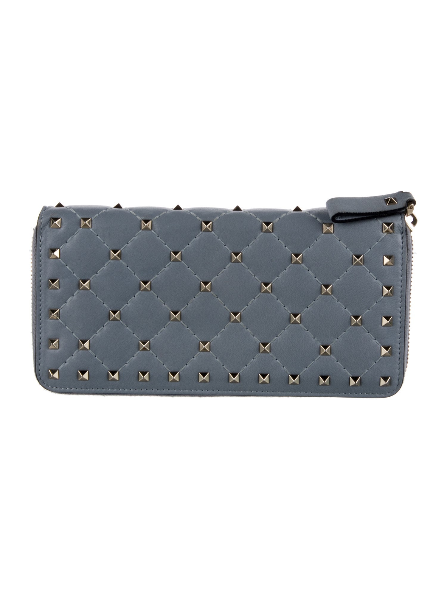 Valentino Rockstud Accents Leather Wallet
