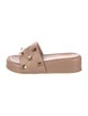 Valentino Rockstud Accents Leather Slides
