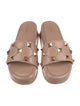 Valentino Rockstud Accents Leather Slides