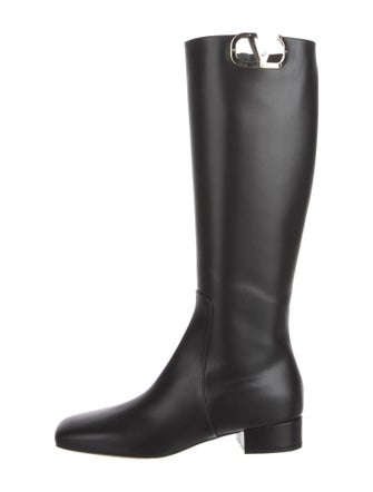 Valentino Leather Riding Boots