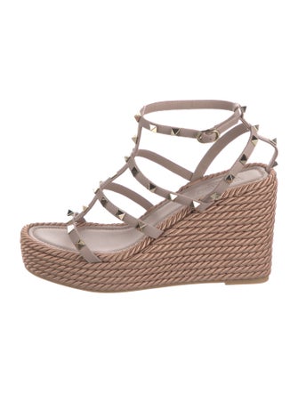 Valentino Leather Espadrilles