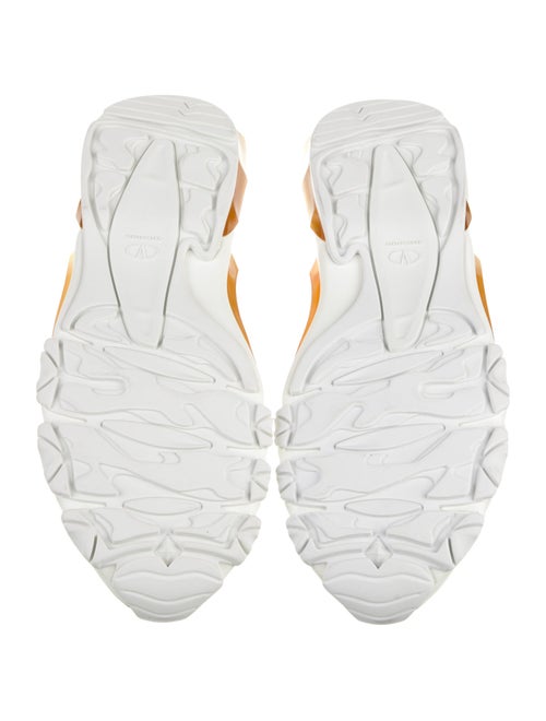 Valentino Leather Printed Sneakers