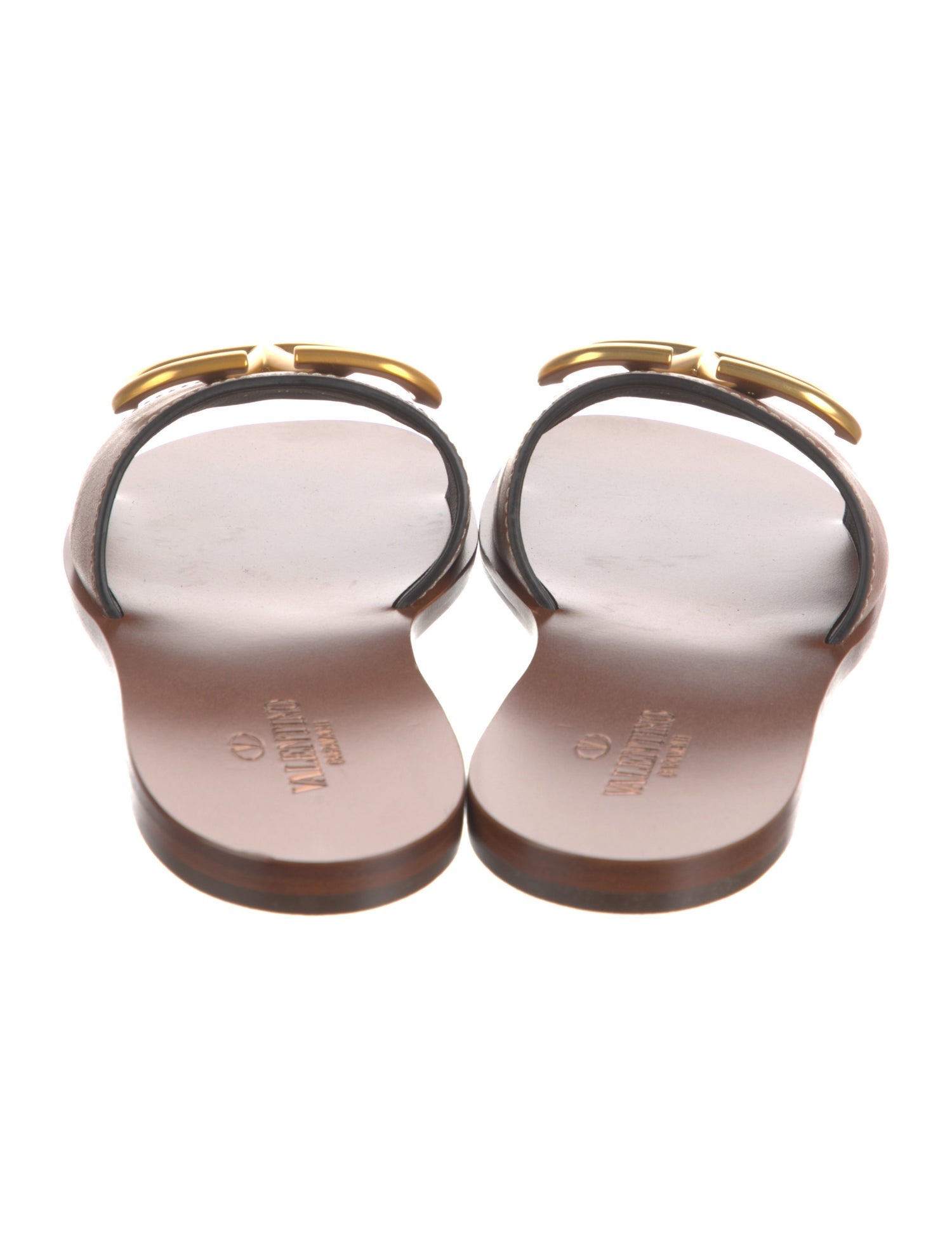 Valentino Leather Slides