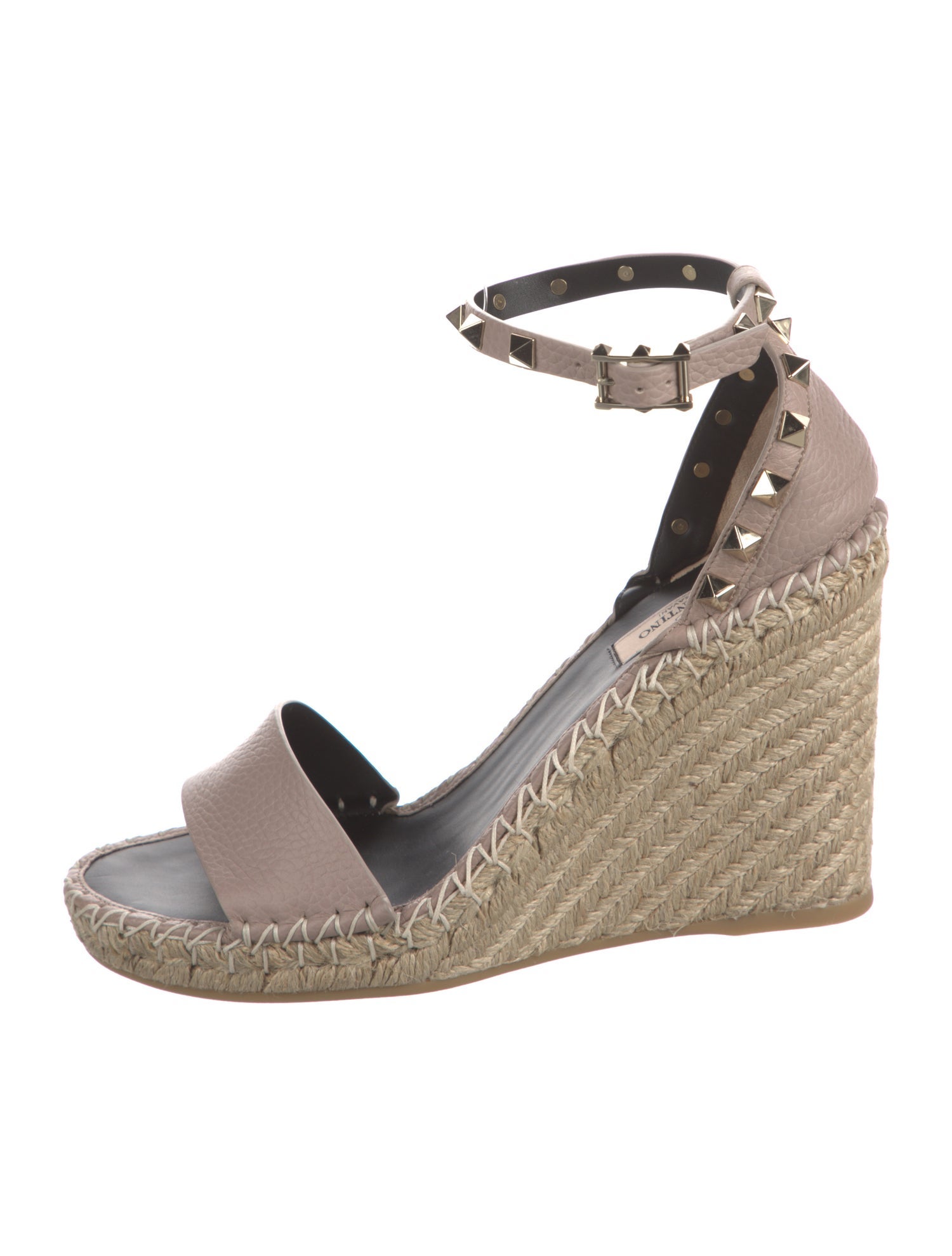 Valentino Leather Espadrilles