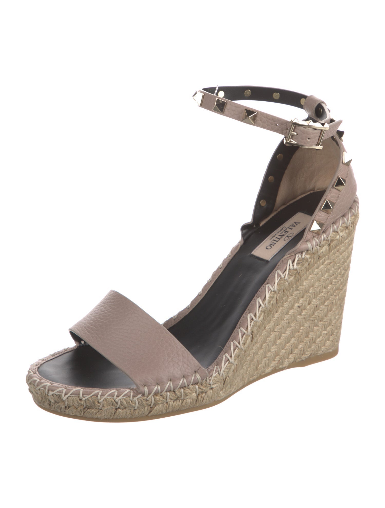 Valentino Leather Espadrilles