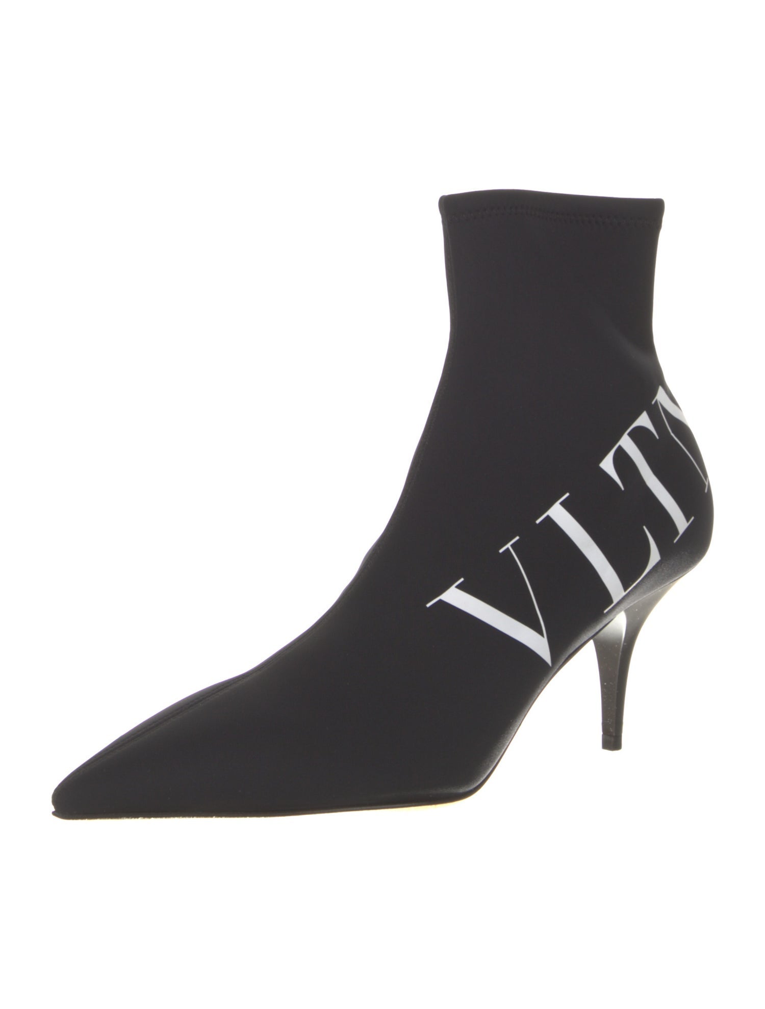 Valentino Nylon Graphic Print Sock Boots
