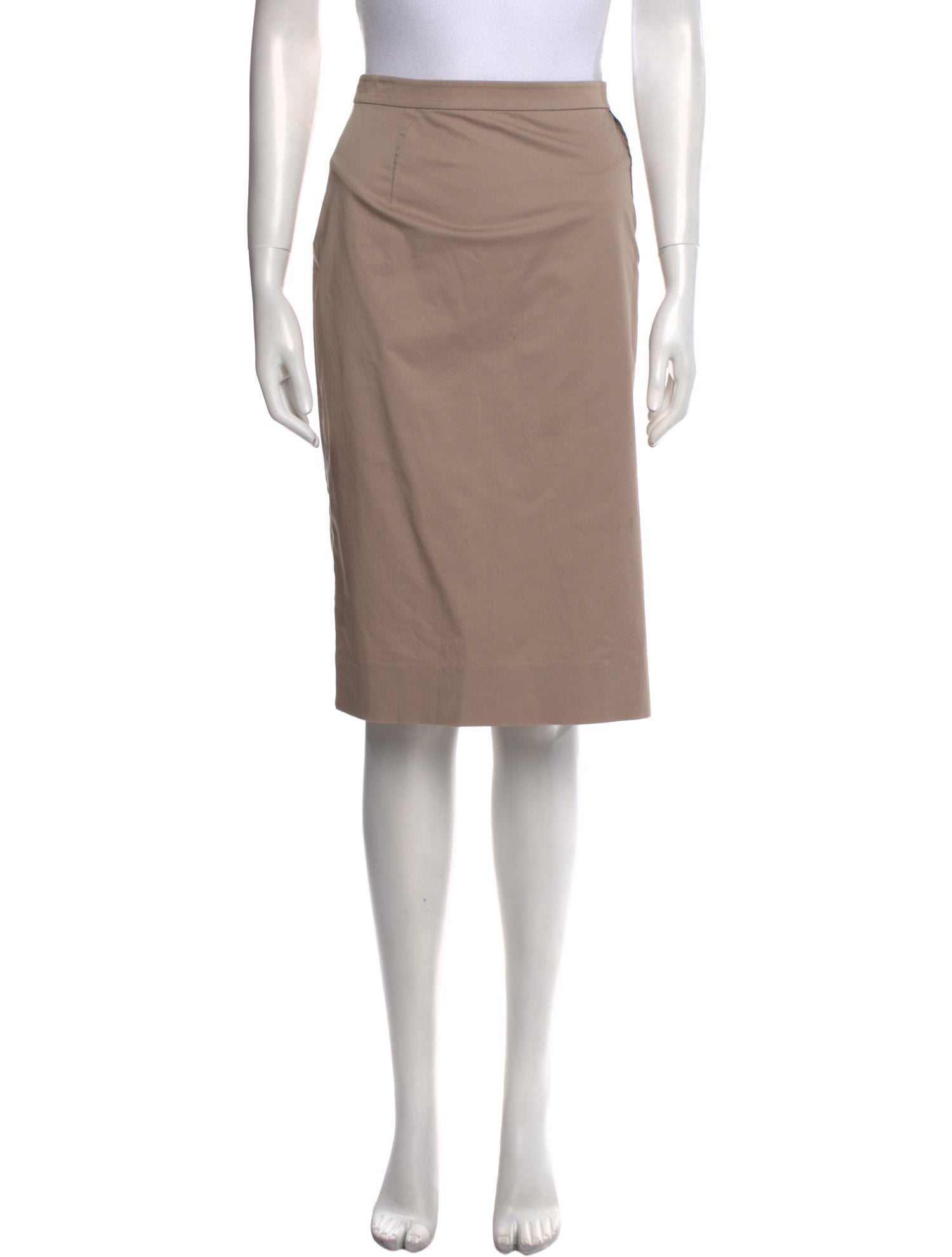 Valentino Pleated Accents Knee-Length Skirt