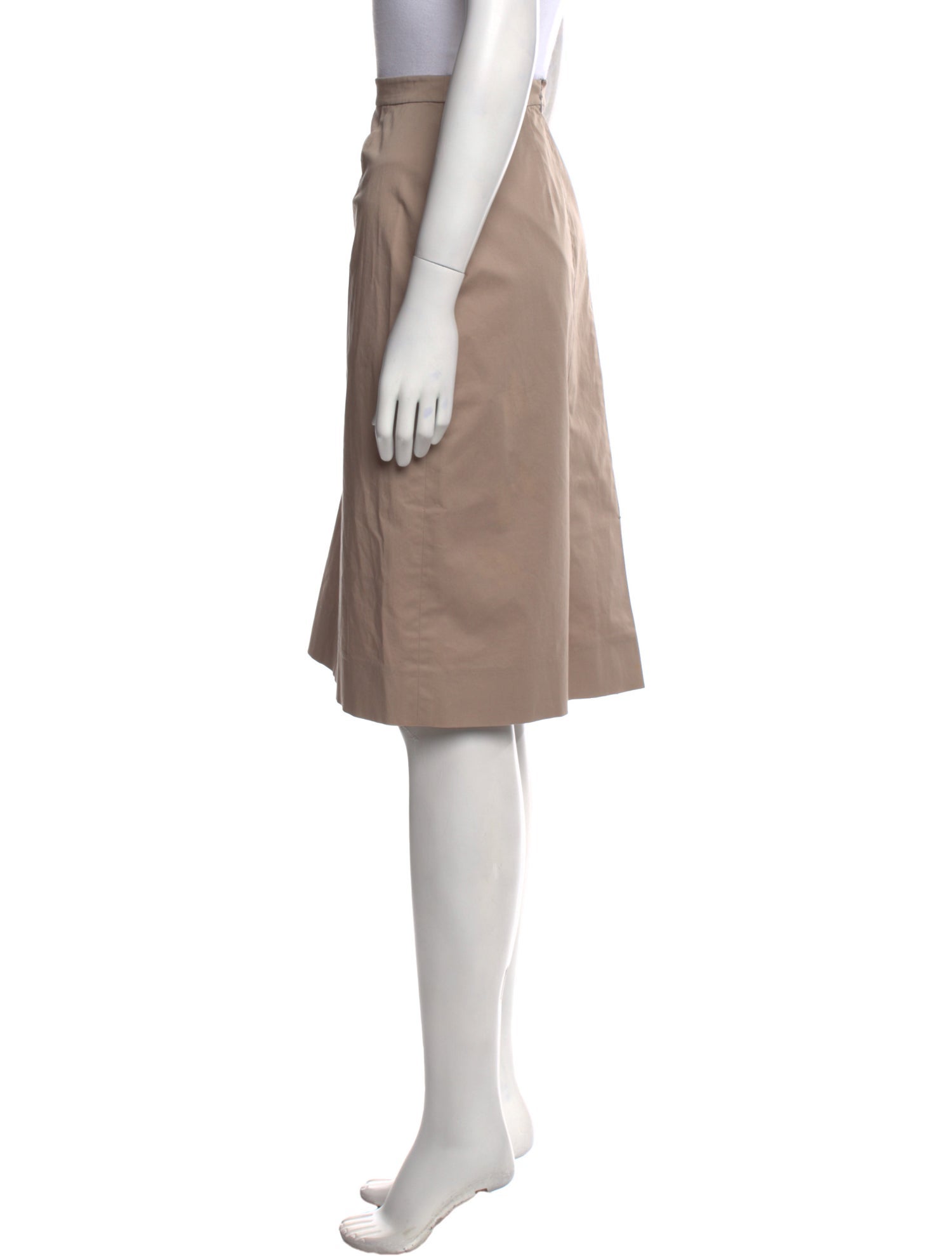 Valentino Pleated Accents Knee-Length Skirt