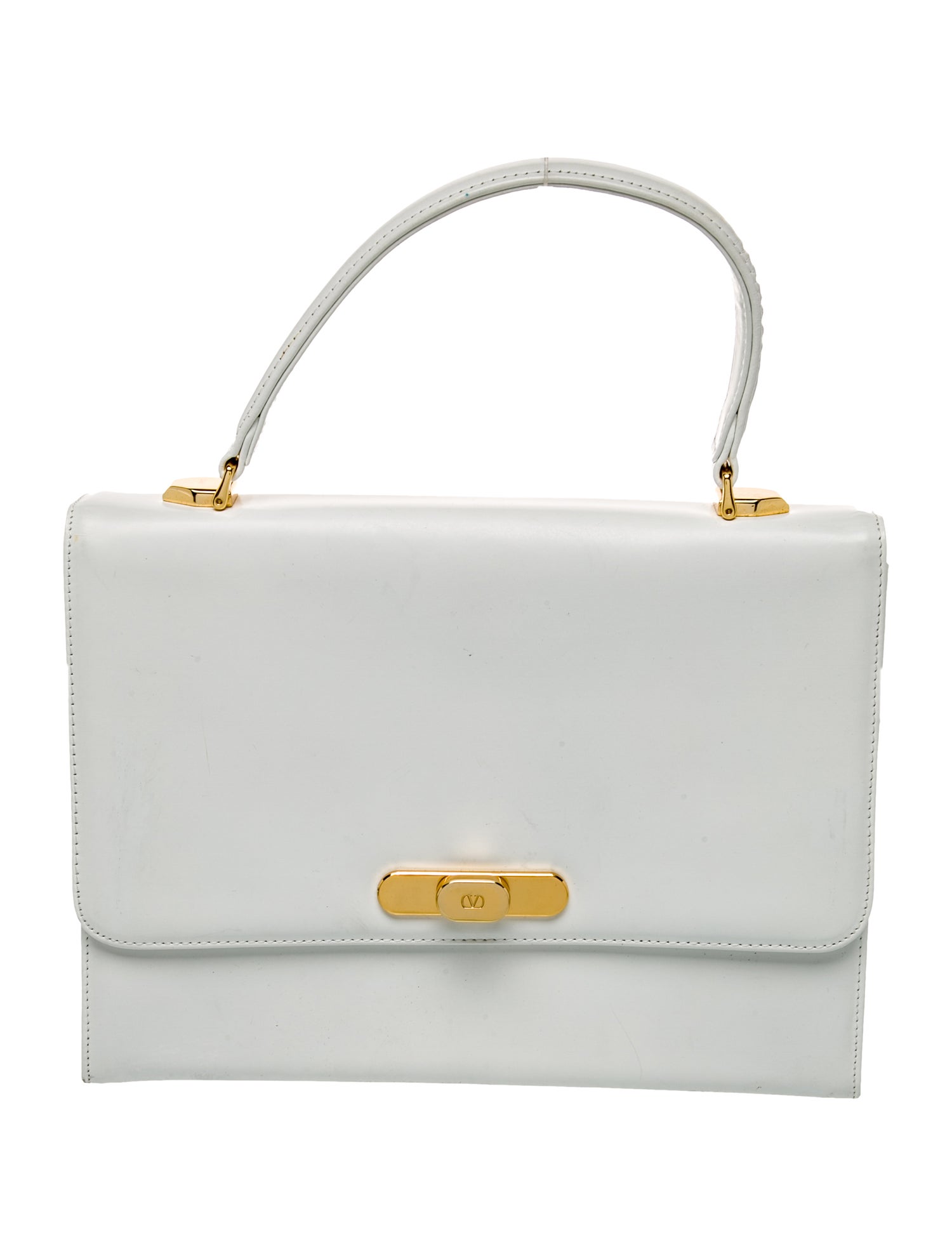 Valentino Leather Top Handle Bag