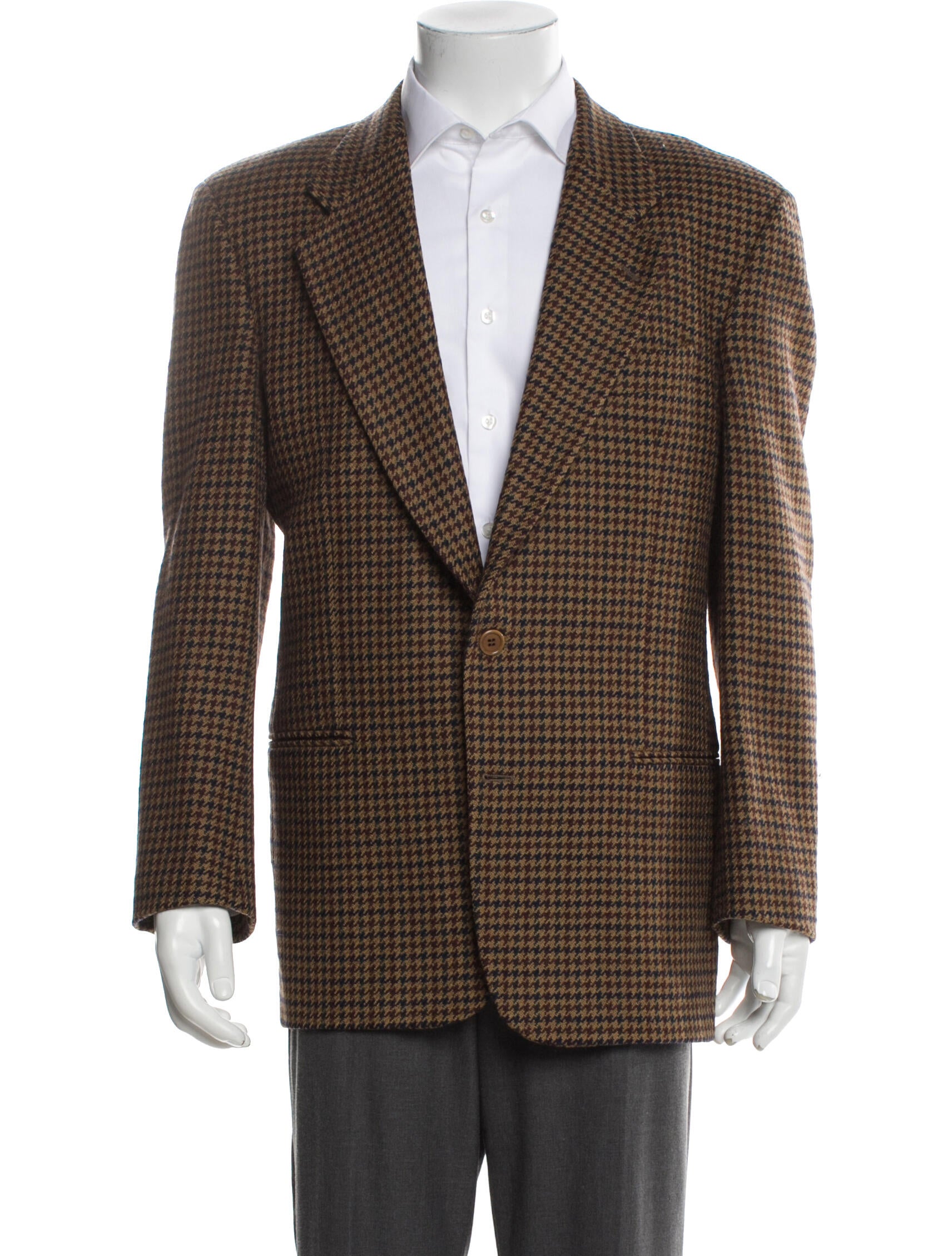 Valentino Houndstooth Print Blazer
