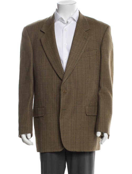 Valentino Alpaca Houndstooth Print Blazer