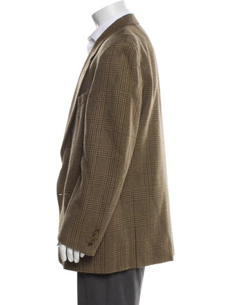 Valentino Alpaca Houndstooth Print Blazer