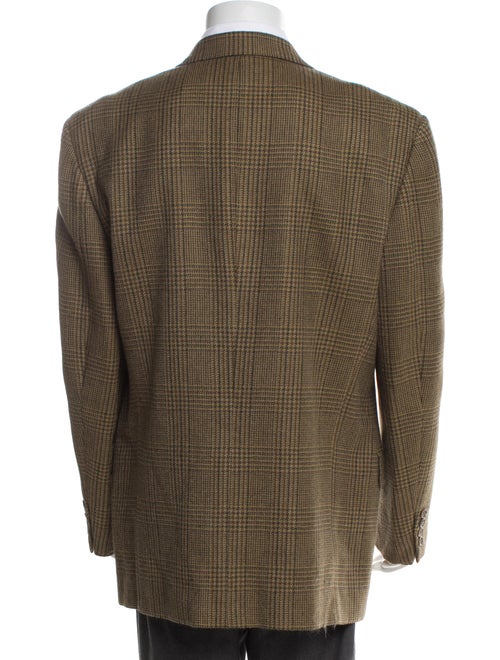 Valentino Alpaca Houndstooth Print Blazer