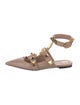 Valentino Rockstud Accents Leather Flats