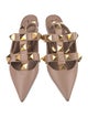 Valentino Rockstud Accents Leather Flats