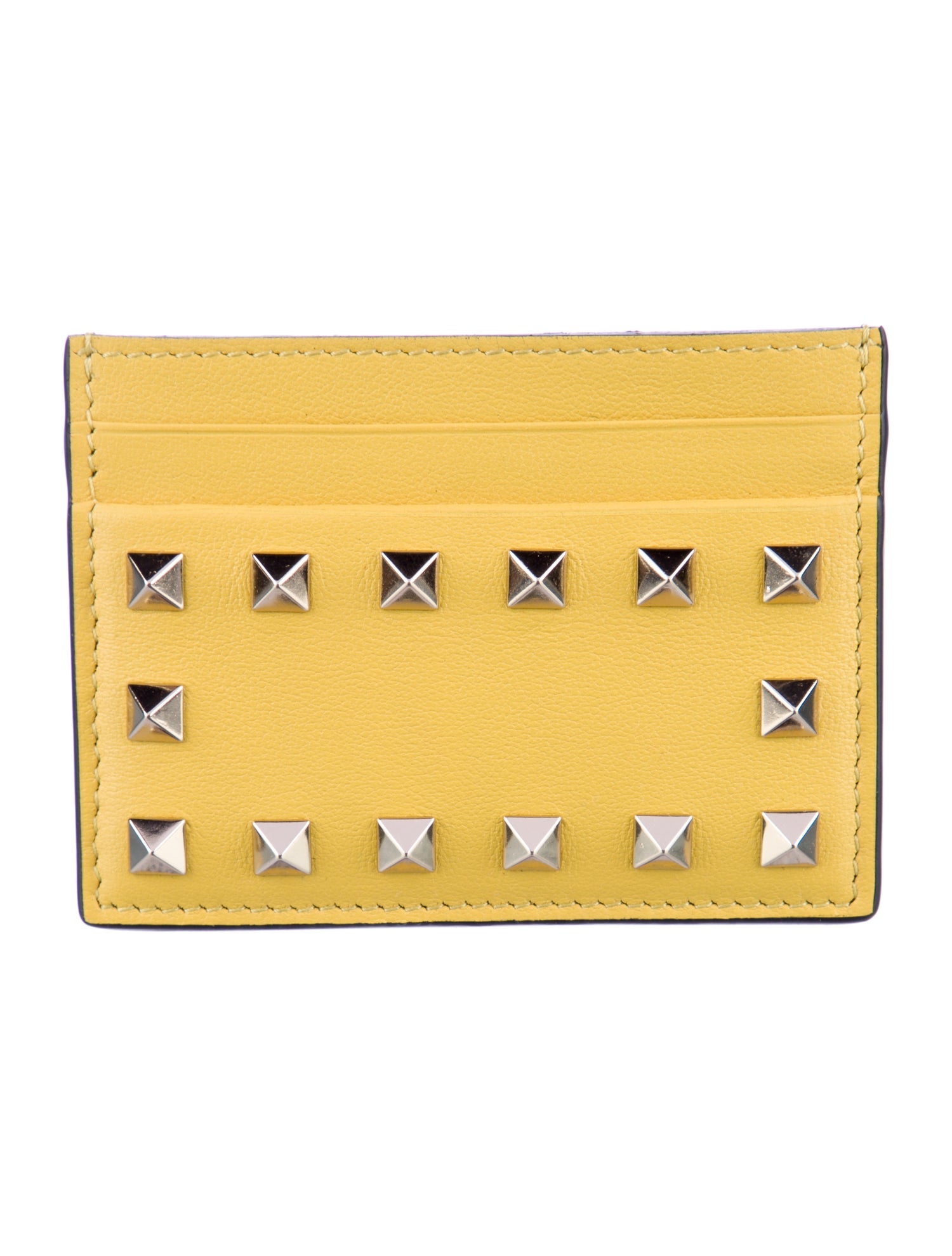 Valentino Leather Printed Card Holder