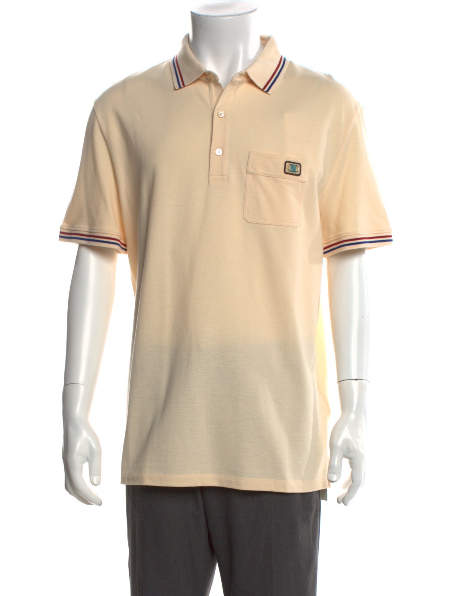 Valentino Rockstud Accents Crew Neck Polo Shirt