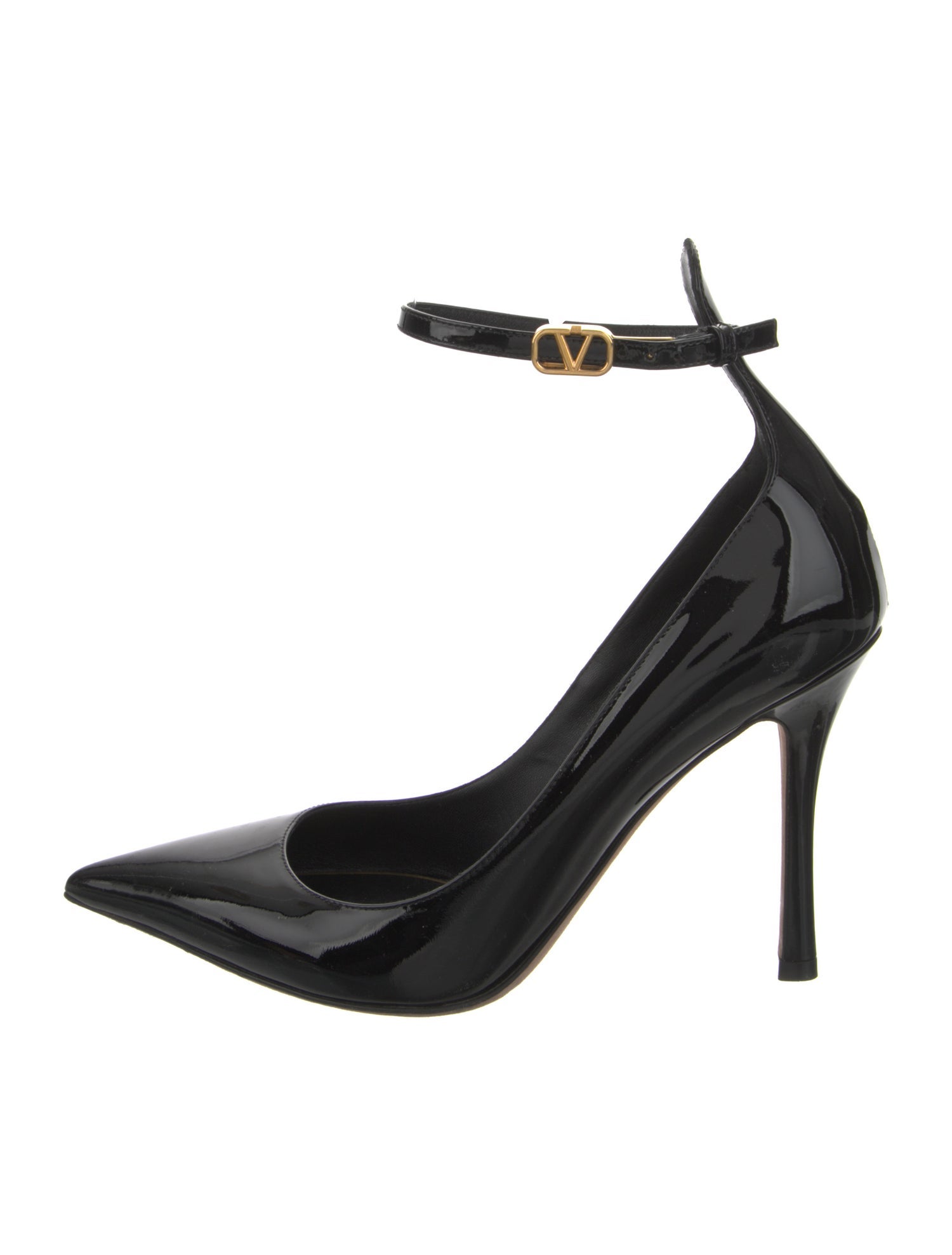 Valentino Rockstud Accents Patent Leather Pumps