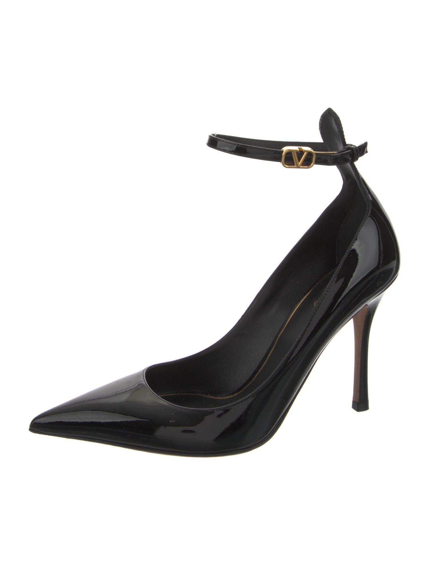Valentino Rockstud Accents Patent Leather Pumps