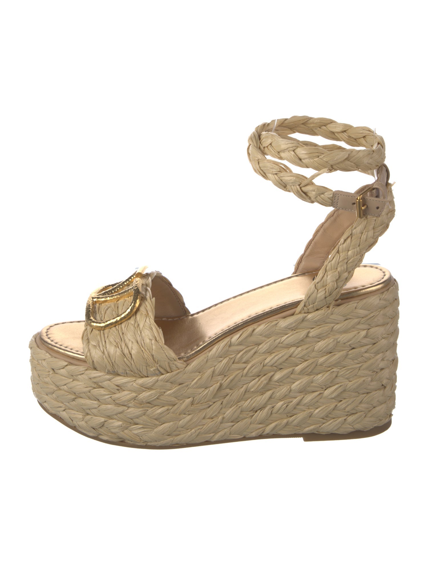 Valentino Raffia Espadrilles