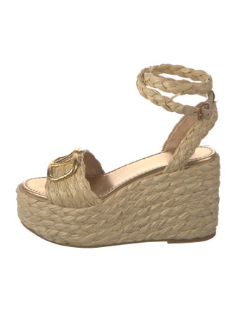 Valentino Raffia Espadrilles