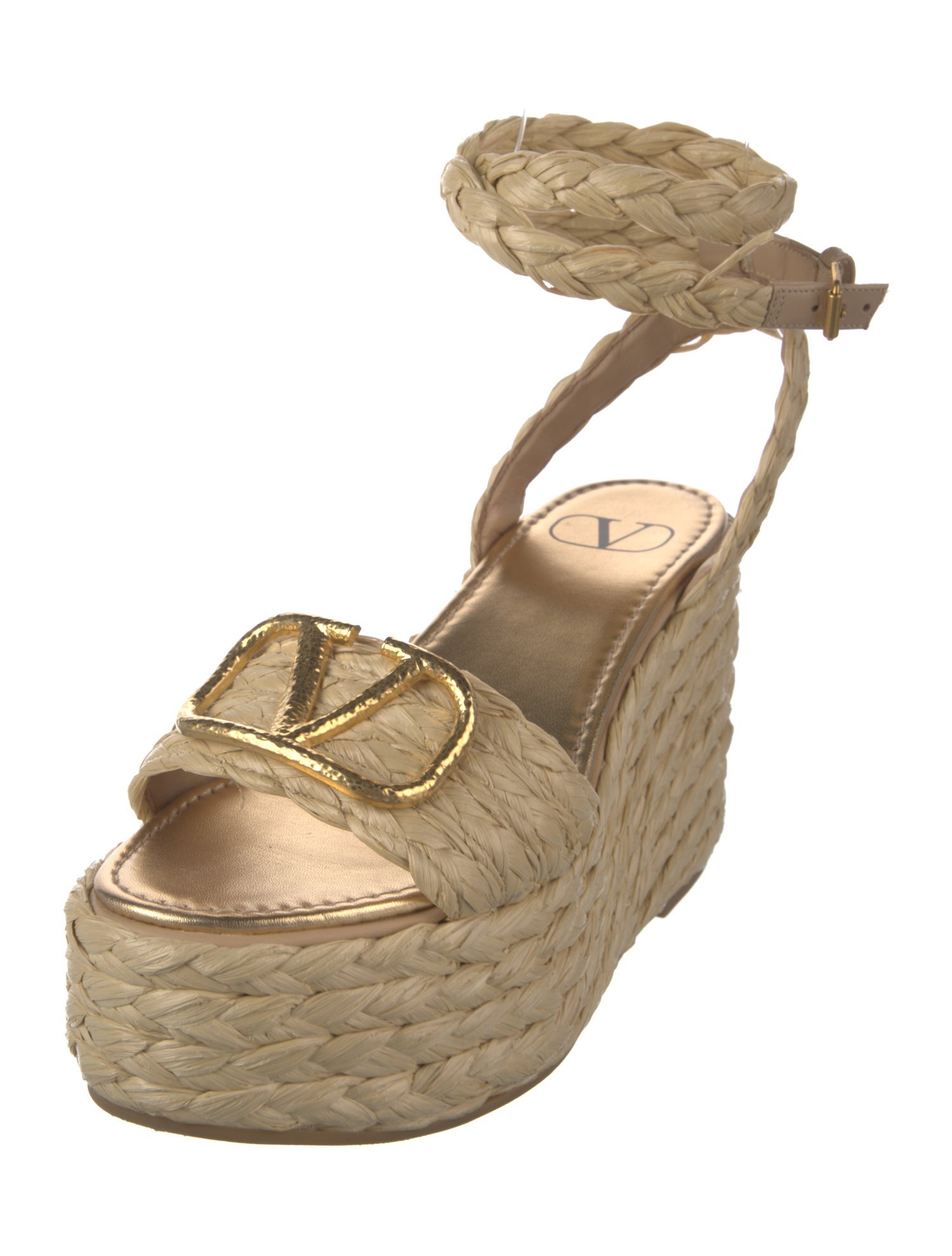 Valentino Raffia Espadrilles