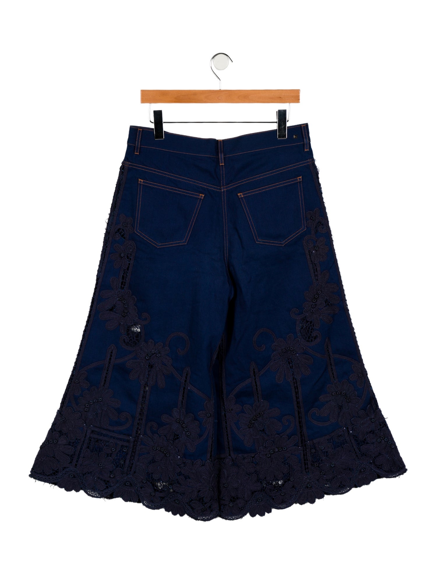 Valentino High-Rise Wide Leg Jeans