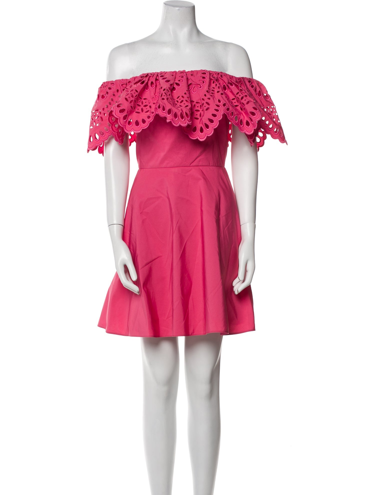 Valentino Off-The-Shoulder Mini Dress - Pink Dresses, Clothing - VAL516674  | The RealReal