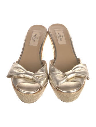 Valentino Patent Leather Espadrilles