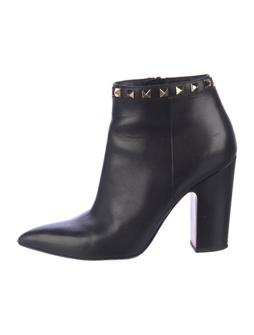 Valentino Rockstud Accents Leather Boots