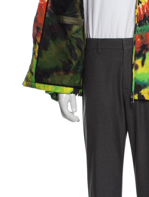 Valentino Tie-Dye Print Puffer Coat
