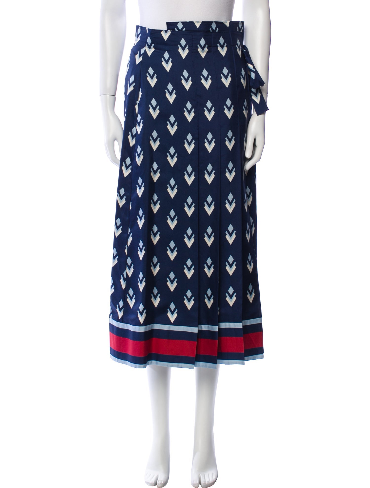 Valentino Silk Midi Length Skirt