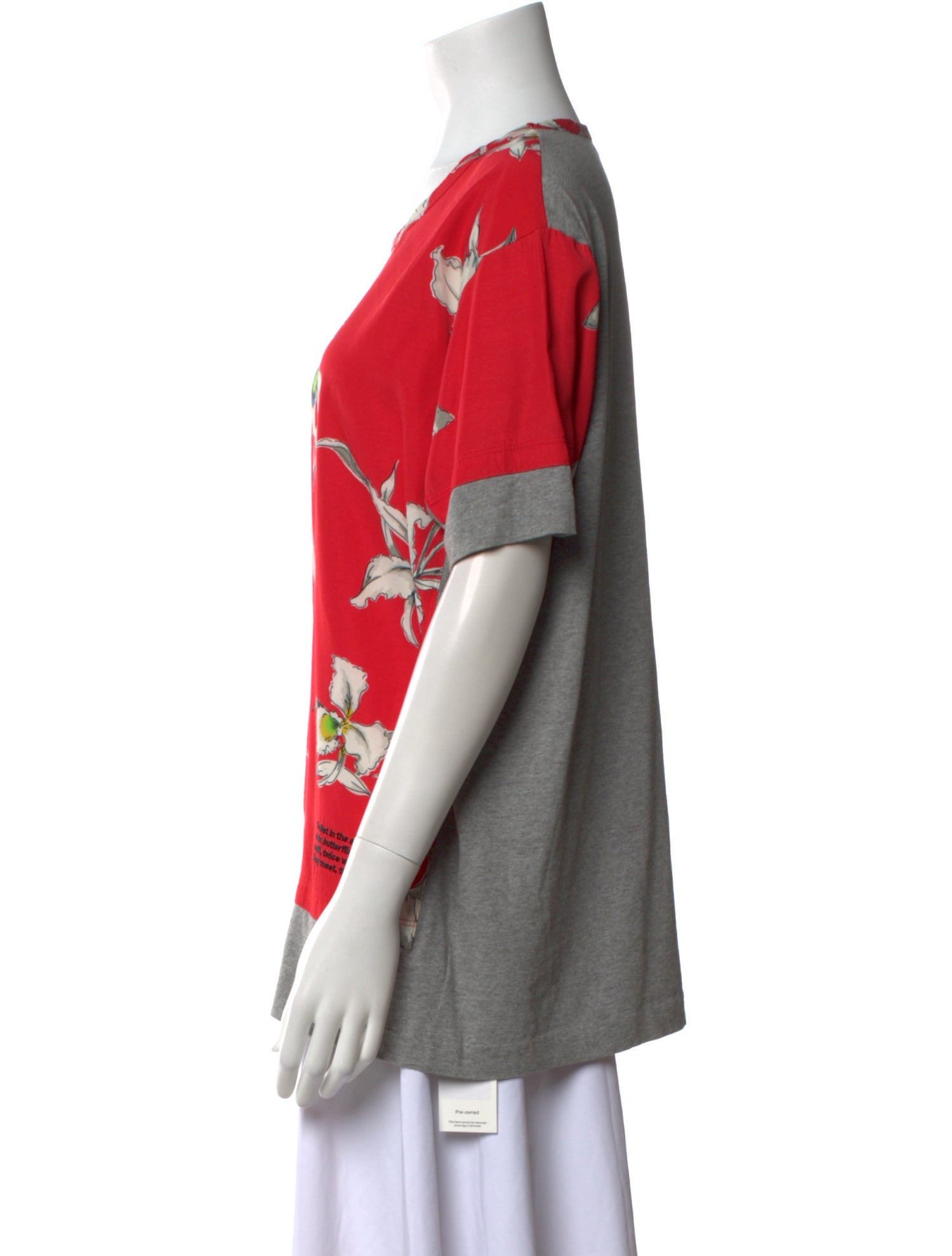 Valentino Floral Print Scoop Neck Blouse